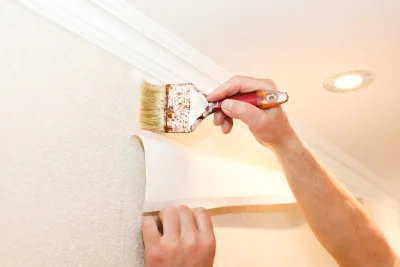 Pose de papier peint à Semousies — revêtements muraux et toiles de verre